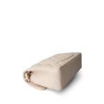 Light Beige/Nude Caviar Quilted Classic Flap Small LGHW - Image 10