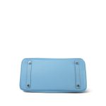 Birkin 30 Candy Celeste Mykonos? Epsom Palladium Plated O Square Stamp - Image 14