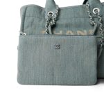 23S Washed Denim Small Deauville Tote Silver Hardware - Image 6
