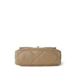 21S Beige Lambskin Quilted 19 Flap Small Mixed Hardware - Image 8