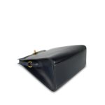 Kelly Sport PM Blue Indigo Calfskin Gold Plated U Circle Stamp - Image 12