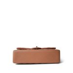 21P Caramel Lambskin Quilted Classic Flap Medium LGHW - Image 3