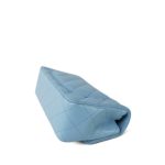 Light Blue Lambskin Quilted Mini Rectangular Flap Light Gold Hardware - Image 6