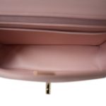 Light Pink Lambskin Quilted Mini Rectangular Flap Light Gold Hardware - Image 7