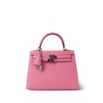Kelly Sellier 25 Rose Confetti Veau Epsom Palladium Plated X Stamp - Image 6