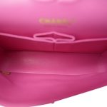 19C Pink Caviar Quilted Classic Flap Small Light Gold Hardware - Image 14