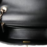 22A Black Lambskin Quilted Mini Rectangular Flap LGHW - Image 11