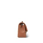22S Caramel Lambskin Quilted Rectangular Mini Light Gold Hardware - Image 5