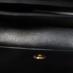 Black Caviar Quilted Mini Rectangular Flap Light Gold Hardware - Image 13