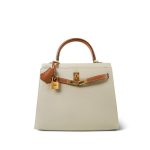 Kelly Sellier 25 Bi-Color Horseshoe (HSS) Craie/Gold Epsom Gold Plated Y Stamp - Image 7