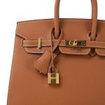 Birkin 25 Gold Epsom Gold Plated W Stamp - Image 2