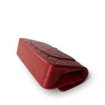 Vintage Red Lambskin Quilted Classic Flap Small Gold Hardware - Image 9