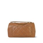 Caramel Lambskin Quilted Medium Diana Double Flap Aged Gold Hardware - Image 11
