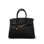 Birkin 30 Noir Togo Rose Gold Plated Hardware Y Stamp - Image 9