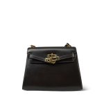 Mini Kelly 20 Dark Brown Box Calfskin Gold Plated O Circle Stamp - Image 3
