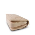 Beige/ Nude Lambskin Quilted Small Trendy CC Light Gold Hardware - Image 4