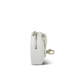 22S White Lambskin Quilted Heart Bag Large LGHW - Image 4