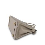 Birkin 25 Gris Asphalt Taurillon Novillo Gold Plated Y Stamp - Image 12