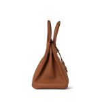Birkin 30 Gold Veau Togo Gold Plated M Square Stamp - Image 10
