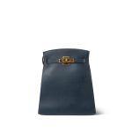 Kelly Sport PM Bleu Marine Courchevel Gold Plated [A] Stamp
