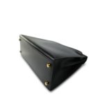 Kelly Sellier 28 Black Box Calfskin Gold Plated V Stamp - Image 9