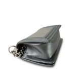 15K Silver Metallic Galuchat Stingray Boy Bag Small Silver Hardware - Image 12