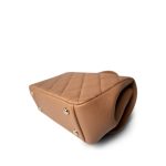 21P Caramel Beige Caviar Quilted Business Affinity Small Flap Light Gold Hardware - Image 9