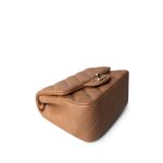 18S Beige Caviar Quilted Mini Square Flap Light Gold Hardware - Image 13