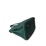 Birkin 25 Malachite Togo Gold Plated A Stamp - Image 14