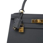 Kelly Sellier 28 Graphite Epsom Gold Plated W Stamp - Image 3