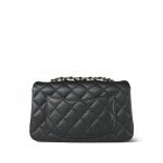 18S Charcoal Caviar Quilted Mini Rectangular Flap LGHW - Image 11