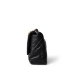 Black Goatskin Quilted 19 Flap Small MHW - Image 4