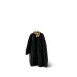 Black Lambskin Quilted Pillow Crush Single Flap Bag Aged Gold Hardware - Image 5