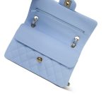 23P Sky Blue Caviar Quilted Classic Flap Small Light Gold Hardware - Image 13