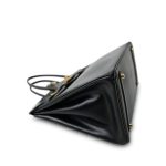 Birkin 35 Black Box Calfskin Gold Plated A Square Stamp - Image 16