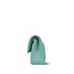 20c Tiffany Blue Caviar Quilted Small Classic Flap LGHW - Image 4