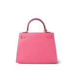 Kelly 25 Rose Azalée Veau Epsom Gold Plated C Stamp - Image 8