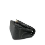 18S Charcoal Caviar Quilted Mini Rectangular Flap LGHW - Image 3