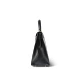 Kelly 28 Sellier Black Box Calfskin Gold Plated Y Circle Stamp - Image 11