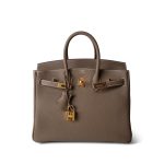 Birkin 25 Etoupe Togo Gold Plated B Stamp - Image 10