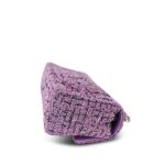 22P Purple Tweed Quilted Mini Rectangular Flap Light Gold Hardware - Image 13