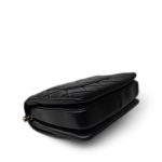 Black Lambskin Quilted Trendy CC Small Light Gold Hardware - Image 10