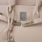 Birkin 30 Argyle Tadelakt Guilloche Palladium Plated R Square Stamp - Image 9