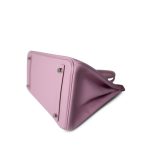 Birkin 30 Mauve Sylvestre Veau Epsom Palladium Plated Z Stamp - Image 9