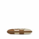 Beige White Lambskin Stitched CC Logo Clutch On Chain LGHW - Image 13