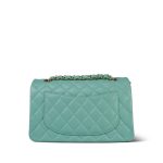 20c Tiffany Blue Caviar Quilted Small Classic Flap LGHW - Image 15
