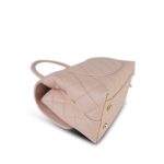 21A Light Pink Caviar Quilted Small Coco Handle Light Gold Hardware - Image 12