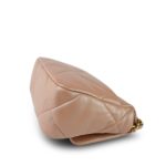 22B Pearly Beige Goatskin Quilted 19 Flap Small Mixed Hardware by - Image 9