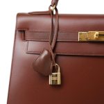 Kelly Sellier 32 Brown Box Calfskin Gold Plated [B] Stamp - Image 20