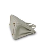Birkin 25 Gris Perle Togo Gold Plated B Stamp - Image 18